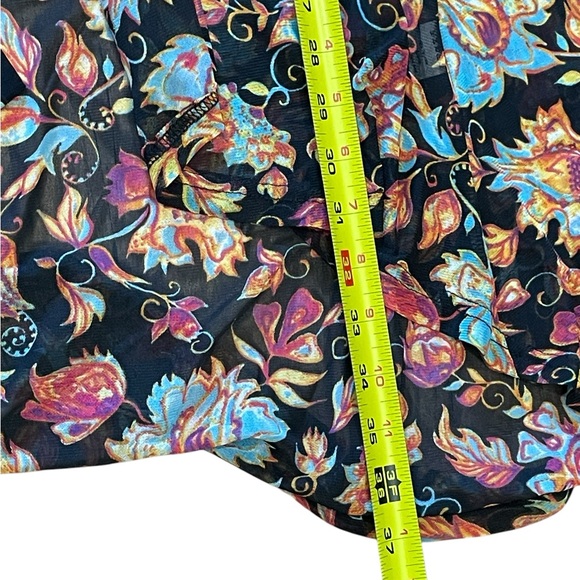 Crazy Train Women's Leopard and Floral Print Sheer Western Layering Duster XL - Picture 8 of 12